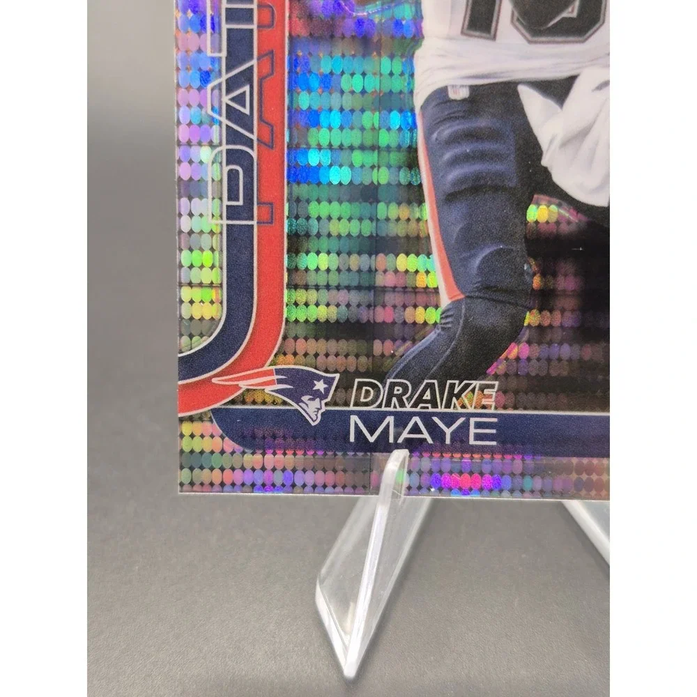 2025 Topps Chrome Drake Maye #207 Silver Pulsar Refractor Patriots‎